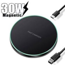 30W Wireless Charger Pad for iPhone 15 14 13 12 Pro Max X Samsung Xiaomi Phone Qi Chargers Induction Fast Charging Dock Station