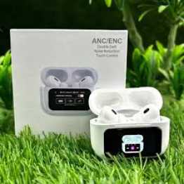 A9 Pro ANC/ENC Double Dark Noise Reduction Touch Control Wireless Earbuds With Smart Display