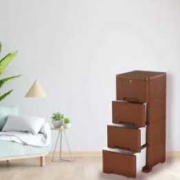 Caino Polypropylene Closet 4 Drawer - Eagle Brown