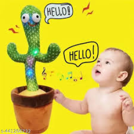 Dancing & Talking Cactus With Lights and Music