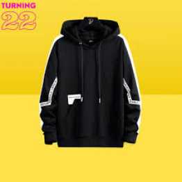 Full Sleeves Hooddie For Men - Black - Hudi For Men - Hoodie For Men