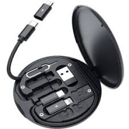 iPhone Type C Data Cable Set Storage Box with 60W Fast Charge and Phone Bracket