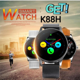 K88H Smart Watch MTK2502 Bluetooth Smartwatch Heart Rate Monitor Wearable Devices Waterproof Wristwatch For Android