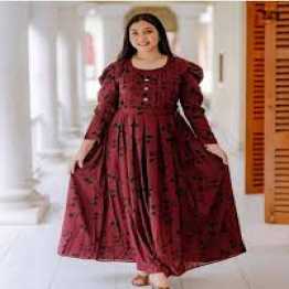 New Malti collor Exclusive Soft Silk Designed Digital pint work 1piece long kurti For Stylish Women