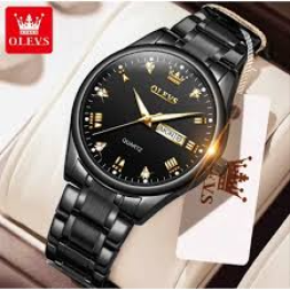 OLEVS 5563 Watch Men Quartz Waterproof Stainless Steel Watch for Men Day and Date