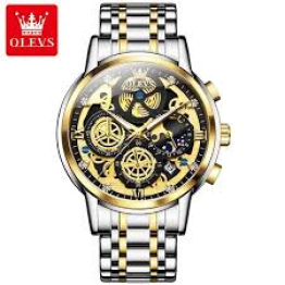OLEVS 9947 New Luxury Fashion Stainless Steel Imported Waterproof Chronograph Active Wrist-Watch For Men