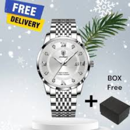 POEDAGAR Men's Watches Luxury Luminous Steel Band Wrist Watches Fashion Business Men's Quartz Watch for men