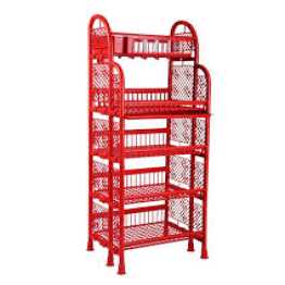 RFL 5 Step Classic Queen Kitchen Rack With Tray - Red