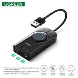 U GREEN CM129 USB External Sound Card - Black